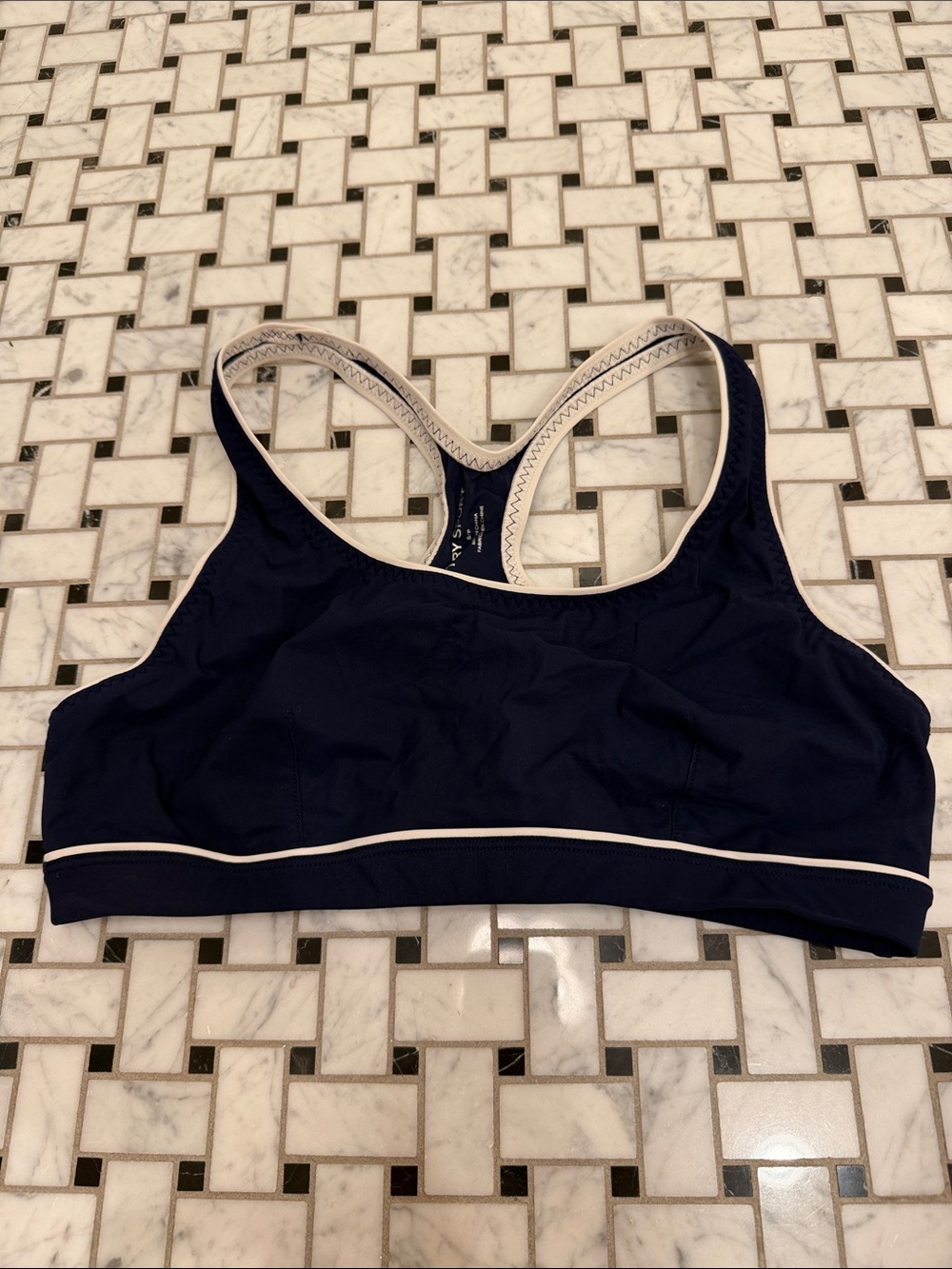 Tory Burch Sport navy bikini top
